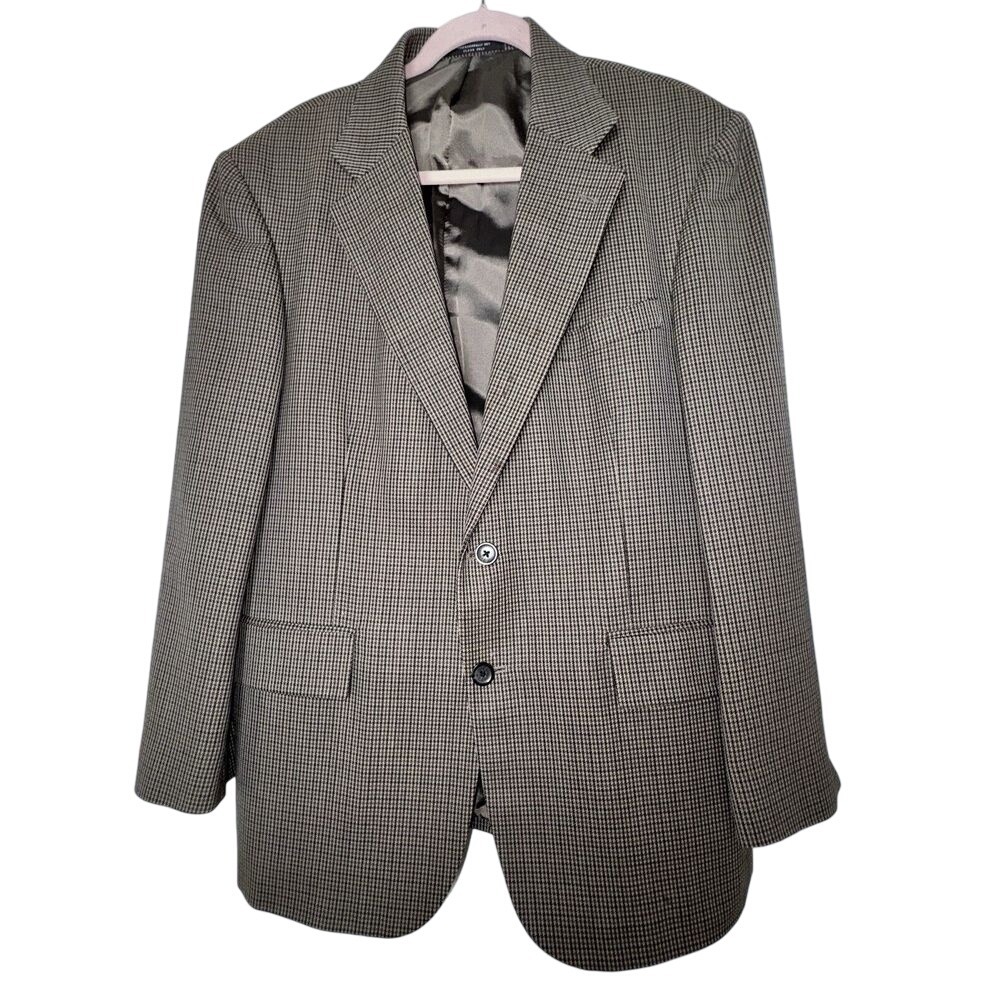 Oscar de la Renta Blazer‎ Mens Wool Sport Coat Jacket Sz 42S SALE